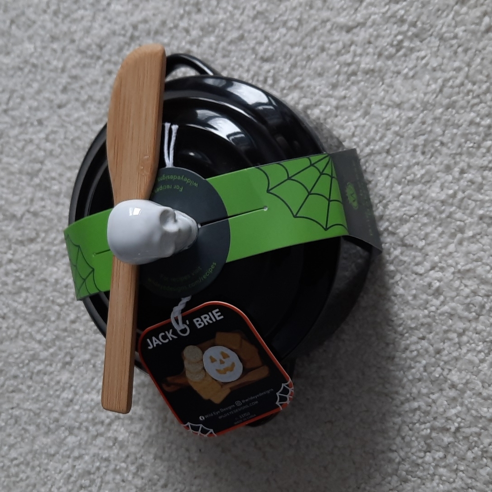 Brie Cheese Baker with Halloween theme